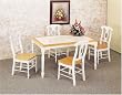 Natural 60" Dining Table Set By Coaster Furniture