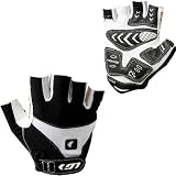 Louis Garneau Men's 12c Air Gel Cycling Glove, White, Large