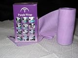 Purple Wrap Short Stretch Compression Bandage (Three Pack),10 CM X 6 M = 4 Inches x 6.54 Yards
