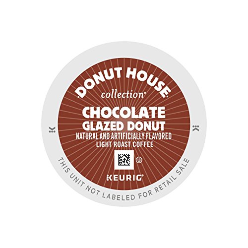 Donut House Collection Chocolate Glazed Donut, Keurig KCups, 72 Count