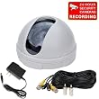 VideoSecu Color CCD CCTV Home Security Camera with Power Supply and 50 feet Extension Cable Free Warning DeCal DM10WKC 1VL