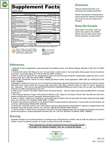 MultiMax without Copper & Iron - 120 Vegetable Capsules | Hypoallergenic | Folate as a Blend of Quatrefolic (5-MTHF) and Folic Acid | Patented Albion TRAACS Chelated Mineral Complexes | Soy Free | Dairy-and Gluten Free | Non-GMO | Pharmaceutical Grade