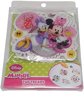 Tub Treads Non Stick Safety Stickers, Minnie, 1-pack (5 Tub Stickers)