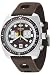 Zodiac watch, Brown Dial, Brown Caoutchouc Rubber, Standard buckle, this Zodiac watch has, Quartz Chronograph Movement, Mineral Crystal, , 330 Feet, 42.5 mm, Stainless Steel, 3 years, Date Display
