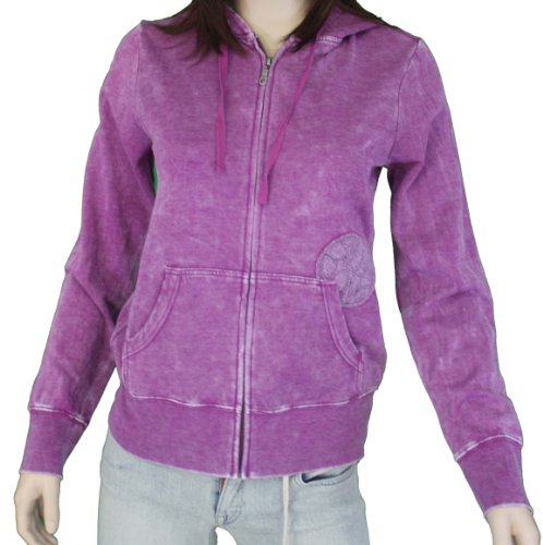 Billabong Womens Fleece Zip Up Hoodie Cherry 617740-CHY