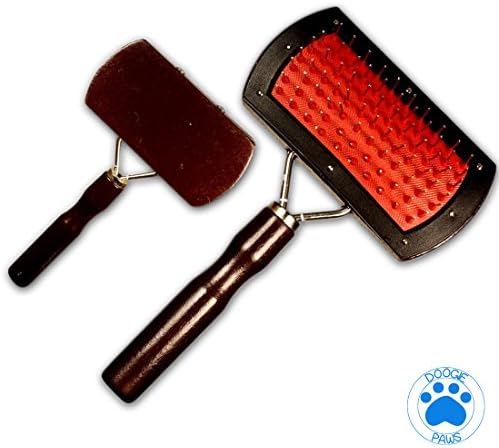 Doggie Paws Pet Grooming Dog Brush - Best Dog Slicker Brush - Short Hair and Long Hair - Great for Dematting, Shedding, and Detangling - Perfect for a Dog Groomer or Dog Owner