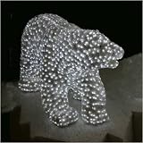 3D Male Polar Bear LED Fairy Light Sculpture