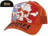 SMET Christian Audigier Ed Hardy Mens Womens Unisex Trucker Hat Cap Orange Blue Red