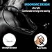 Bluetooth Headphones, DolTech Wireless Neckband Headset Sports Sweatproof Earbuds Stereo Earphones with Mic Hands-free for iPhone Android Device (970S Black)