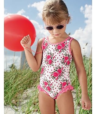 BabyEarth : Rose Print swimsuit 7-8years : Baby & Toddler > Clothing > Swim Shop