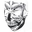 New B&w Skull Neoprene Full Face Mask Nose Mouth Vent Snow