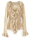 Sheer ruffled blouse