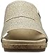 Anne Klein Sport Women's Pleasant Fabric Wedge Sandal, Black, 10 M US
