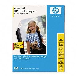 HP Advanced Photo Paper, Glossy (100 Sheets, 8.5 x 11 Inch)