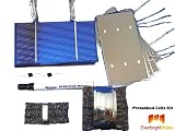 76 pcs 3x6 Fully Tabbed Poly Solar Cells DIY Solar Panel Kit w/Wire Flux Diode