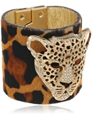 Anna Pellissari Tau Leopard Cuff Bracelet, 7"