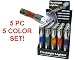 5pc Five Colors LED Flashlight Lighter Combo Set