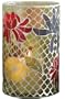 Tag Sarah's Garden Trellis 9-Inch Mosaic Glass Hurricane Lantern