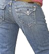 LUCKY Brand Jeans Socialite Flap Pocket 4/27 regular Ultra Lowrise Medium Wash Womens