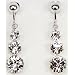 Jewels by premium-kristall� - Ohrclips 3 Kristalle - 925 Silber - Ohrringe Made with SWAROVSKI ELEMENTS