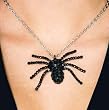 Black Widow Spider Necklace