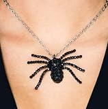 Black Widow Spider Necklace