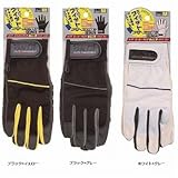おたふく手袋/合成皮革手袋 PU-KING [10双入]/品番:K-17 サイズ：LL カラー：ホワイト×グレー