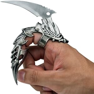 Iron Reaver Finger Claw-Blackend Silver by Master Cutlery, Inc.