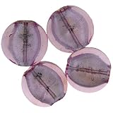 Pugster Baby Pink Round Silver Foil Murano Glass Bracelet Loose Beads
