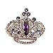 Purple Amethyst Color Austrian Rhinestone Royal title=