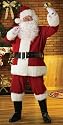 Regal Plush Santa Claus Suit with Beard and Wig Set - Size Large/Standard, 40 to 48" Chest