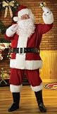 Regal Plush Santa Claus Suit with Beard and Wig Set - Size Large/Standard, 40 to 48 Chest