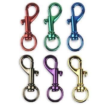 Set A Shopping Price Drop Alert For 6 Bright Colors Aluminum Spring Snap Hook Set 1-1/2