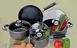 7PC Aluminum Heavy Gauge Non-Stick Pan Casserole Cookware Set