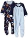 Gerber Robots Blanket Sleepers Two Pack, Light Blue, 18 Months