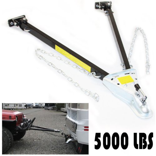 Adjustable Tow Bar Towing 5000 Lb Car Truck with Chains