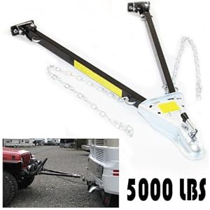Adjustable Tow Bar Towing 5000 Lb Car Truck with Chains