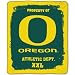 Oregon Ducks College Style 50x 60 Imprint Micro Raschel Blanket/Throw - NCAA College Athletics