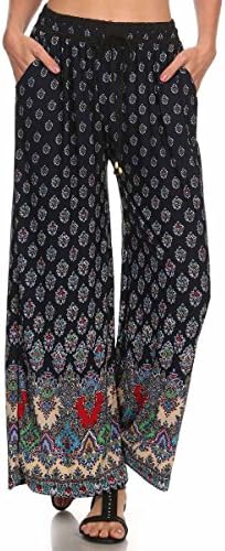 Yado Women's Wide Leg Printed Palazzo Pants-Paisley