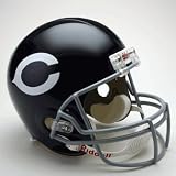 Chicago Bears 1962-1973 Throwback Riddell Full Size Deluxe Replica Football Helmet - NFL Replica Helmets