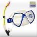 Sports : SPARPACK - Taucherbrille mit Schnorchel als Bundle - 1x Taucherbrille 'PROFI' mit Zwei-Glas-System und 1x Schnorchel 'PROFI' mit Spritzschutz im Sparpack!