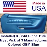 1971-1973 Mercury Cougar Right Side Front Only BLUE Door Panel Cap Overlay Restores the original factory part