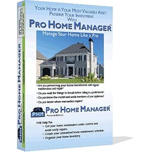 Pro Home Manager Personal Edition software: Custom Expert Maintenance Advice, Home Inventory... by Pro Home Manager