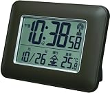 Smartek (スマーテック) 掛け時計 置き時計 兼用 ML-207 電波時計 アラーム Matt Brown マッドブラウン ML-207-MBR