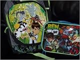 Ben 10 - 16 Inch Backpack and insulated Lunch Box