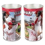 PHILADELPHIA PHILLIES OFFICIAL LOGO WASTEBASKET