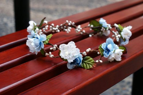 Cinderella's Shop® Bridal Flower Crown Floral Crown Wedding Wreath Boho Garland