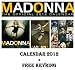 MADONNA OFFICIAL 2012 CALENDAR + FREE MADONNA KEYRING