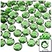 The Crafts Outlet 144pc Flatback Acrylic Rhinestones Round 12mm - Jet Black