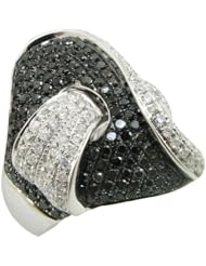14k White Gold  3.61ctw Diamond Cocktail Ring LR970SU Size 7.75
